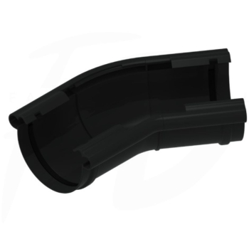 Narożnik uniwersalny PVC firmy KROP 120⁰-145⁰- 130 kolor czarny